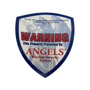 Protected by Angels Security Decal Psalm 91:11 VTG Sticker 🕊️